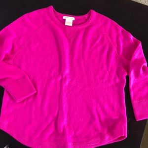 electric pink cozy sweater